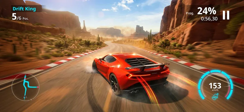 Nitro Rush: Car Racing Game screenshot 1: in-game view