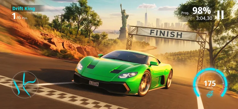 Nitro Rush: Car Racing Game screenshot 3: in-game view