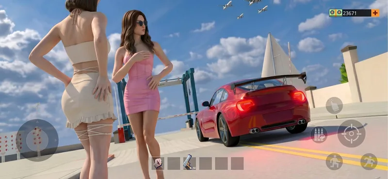 Sin Streets: Open World RPG screenshot 2: in-game view