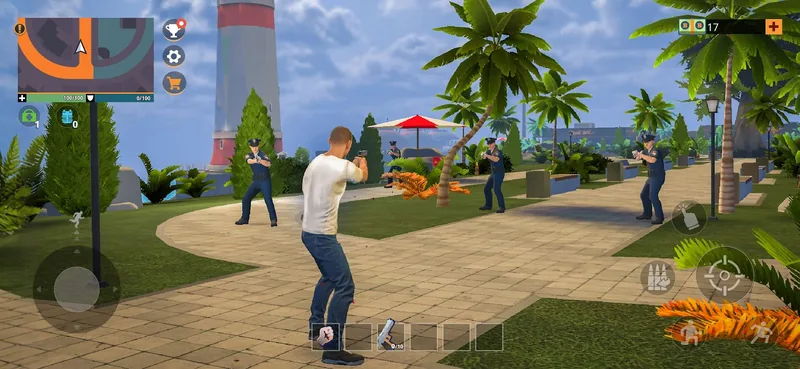 Sin Streets: Open World RPG screenshot 4: in-game view